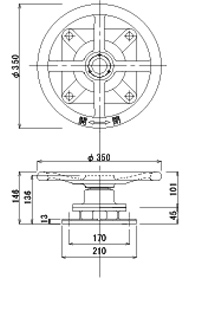 φ32 平巻式巻上機
スタンション45mm
