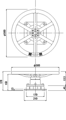 φ45 平巻式巻上機
スタンション45mm