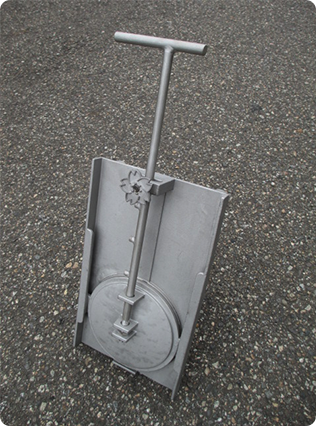 ステンレス製・水田用簡易水門